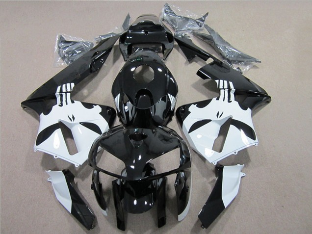 2005-2006 Black White Honda CBR600RR Motorcylce Fairings UK 2005-2006 Black White Honda CBR600RR Motorcylce Fairings UK