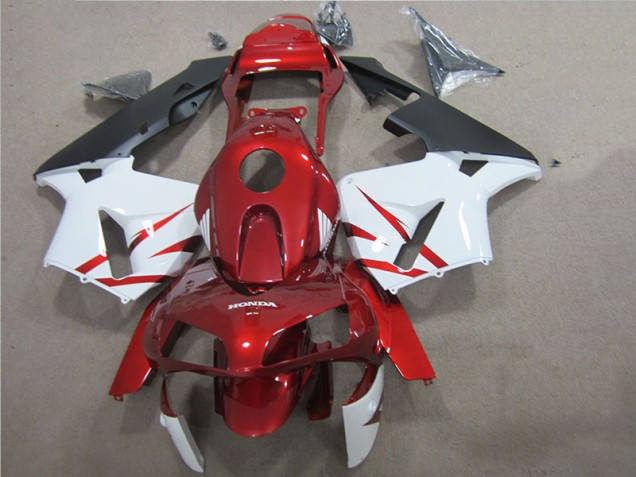 2005-2006 Red White Honda CBR600RR Motorcycle Fairings UK 2005-2006 Red White Honda CBR600RR Motorcycle Fairings UK