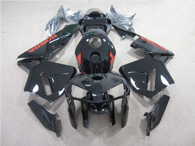 2005-2006 Black with Red Honda CBR600RR Motorcycle Bodywork UK 2005-2006 Black with Red Honda CBR600RR Motorcycle Bodywork UK