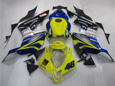 2007-2008 Yellow Blue 46 Honda CBR600RR Motorbike Fairing UK