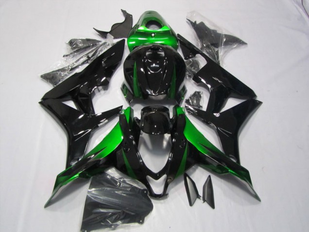 2007-2008 Black Green Honda CBR600RR Motorcycle Replacement Fairings UK