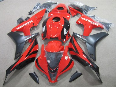 2007-2008 Black Red Honda CBR600RR Motorbike Fairings UK