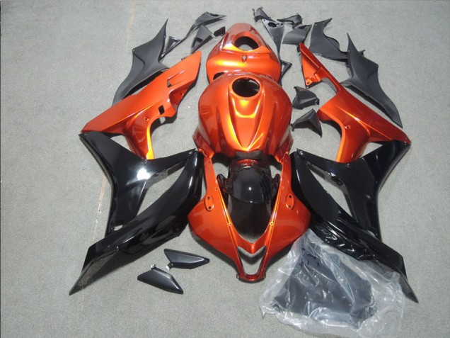 2007-2008 Orange Black Honda CBR600RR Motorbike Fairing UK