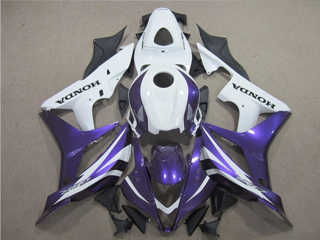 2007-2008 Purple White Honda CBR600RR Motor Bike Fairings UK