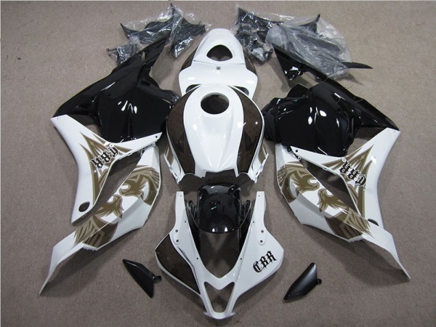 2009-2012 Black White Honda CBR600RR Bike Fairing Kit UK