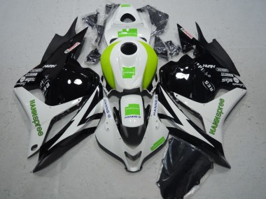 2009-2012 Black White Green Hannspree Honda CBR600RR Moto Fairings UK