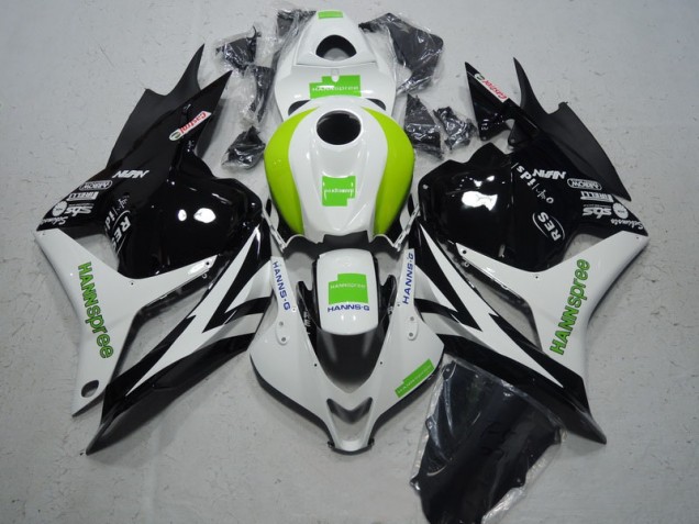 2009-2012 Black White Green Hannspree Honda CBR600RR Moto Fairings UK