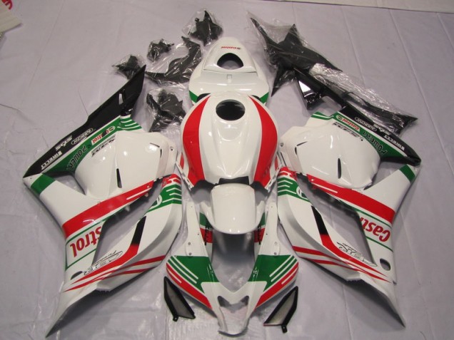 2009-2012 White Green Red Honda CBR600RR Bike Fairings UK 2009-2012 White Green Red Honda CBR600RR Bike Fairings UK