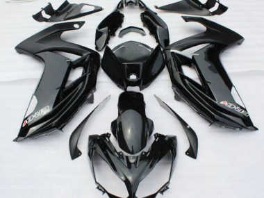 2012-2014 Black Kawasaki ER6F Bike Fairing Kit UK