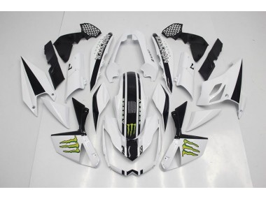 2007-2009 White Kawasaki Z1000 Moto Fairings UK