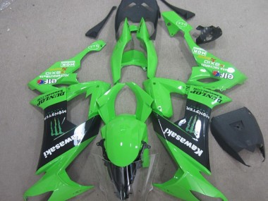2008-2010 Green Black Monster Kawasaki ZX10R Motor Bike Fairings UK