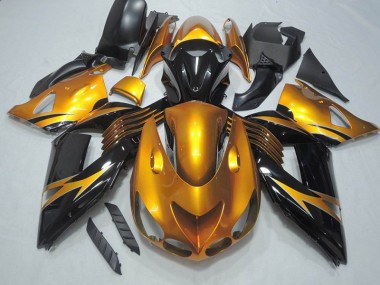 2006-2011 Black Gold Kawasaki ZX14R ZZR1400 Motorcycle Bodywork UK