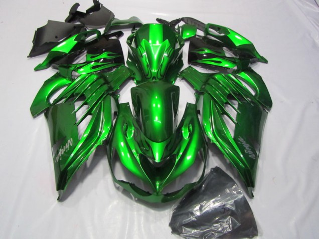 2012-2021 Green White Ninja Decal Kawasaki ZX14R ZZR1400 Bike Fairings UK 2012-2021 Green White Ninja Decal Kawasaki ZX14R ZZR1400 Bike Fairings UK