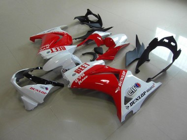 2008-2012 Red White BEET Kawasaki ZX250R Motor Fairings UK