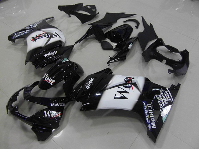 2008-2012 Black West Kawasaki ZX250R Motorcycle Fairing Kits UK 2008-2012 Black West Kawasaki ZX250R Motorcycle Fairing Kits UK