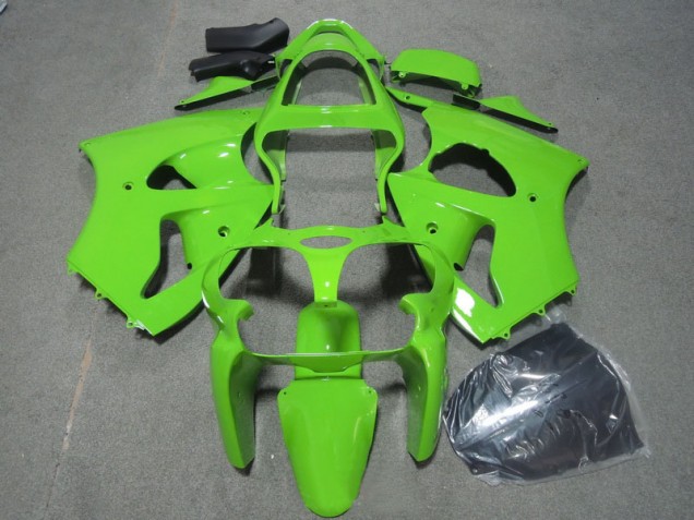 2000-2002 Green Kawasaki ZX6R Motorcycle Fairings Kits UK