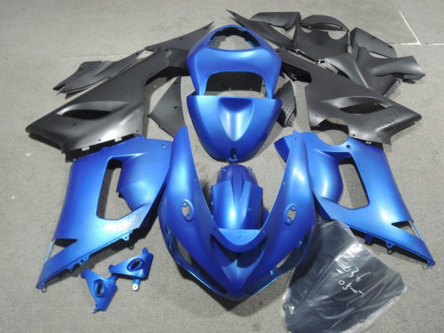 2005-2006 Blue Kawasaki ZX6R Motorbike Fairing Kits UK 2005-2006 Blue Kawasaki ZX6R Motorbike Fairing Kits UK