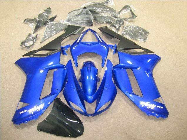 2007-2008 Blue Ninja 636 Kawasaki ZX6R Motorbike Fairing UK 2007-2008 Blue Ninja 636 Kawasaki ZX6R Motorbike Fairing UK