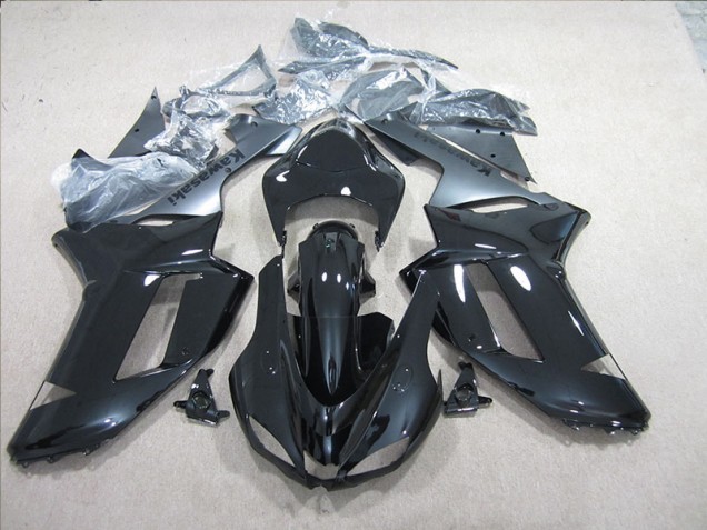 2007-2008 Black Silver Kawasaki ZX6R Motorcylce Fairings UK 2007-2008 Black Silver Kawasaki ZX6R Motorcylce Fairings UK