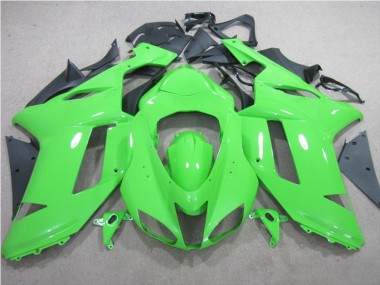 2007-2008 Green Kawasaki ZX6R Replacement Motorcycle Fairings UK