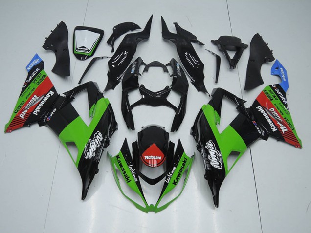 2013-2018 Black Green Red Motocard Kawasaki ZX6R Motorcycle Fairing Kit UK 2013-2018 Black Green Red Motocard Kawasaki ZX6R Motorcycle Fairing Kit UK