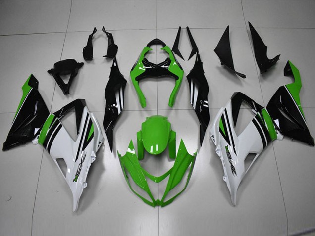 2013-2018 Black Green White Kawasaki ZX6R Bike Fairing Kit UK 2013-2018 Black Green White Kawasaki ZX6R Bike Fairing Kit UK