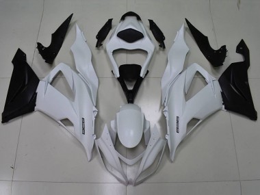 2013-2018 White Black 636 Kawasaki ZX6R Motorbike Fairing Kits UK