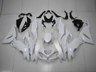 2019-2023 White Kawasaki ZX6R Motorcycle Replacement Fairings UK