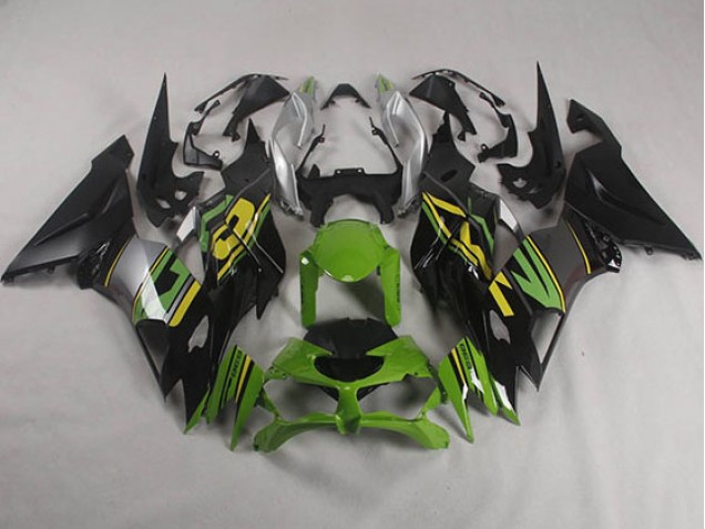 2019-2023 Black Green Kawasaki ZX6R Motorcyle Fairings UK 2019-2023 Black Green Kawasaki ZX6R Motorcyle Fairings UK