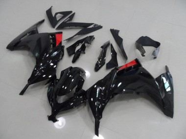 2013-2016 Black Red Kawasaki ZX300R Bike Fairing Kit UK