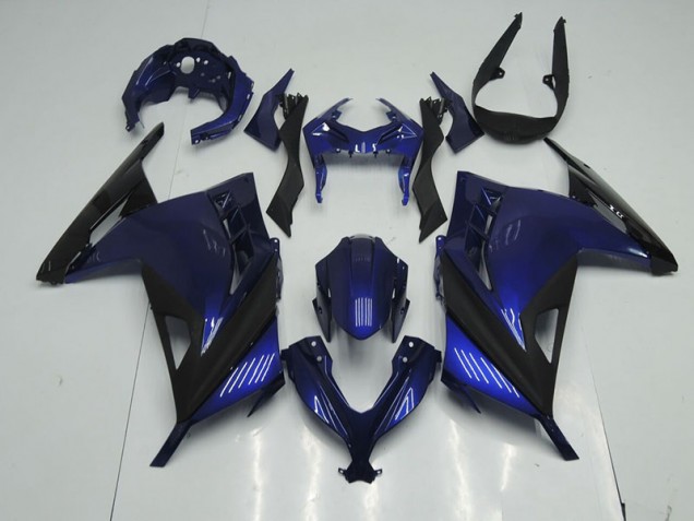 2013-2016 Blue Black Kawasaki ZX300R Motorcyle Fairings UK