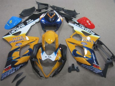 2005-2006 Yellow Blue Corona Extra Suzuki GSXR1000 Moto Fairings UK