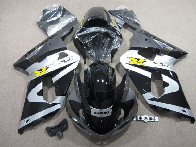 2001-2003 Black White Suzuki GSXR600 Motorbike Fairing Kits UK 2001-2003 Black White Suzuki GSXR600 Motorbike Fairing Kits UK