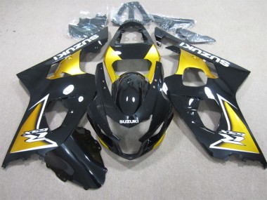 2004-2005 Black Yellow Suzuki GSXR600 Motorcycle Replacement Fairings UK