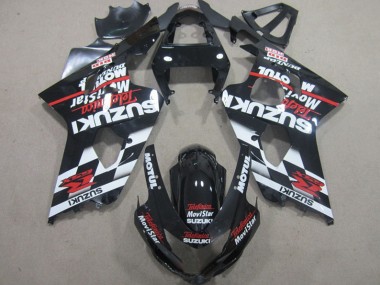 2004-2005 Black Red Telefumia Movistar Suzuki GSXR600 Motorbike Fairing UK