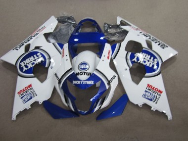 2004-2005 Blue White Lucky Strike Motul Suzuki GSXR600 Moto Fairings UK