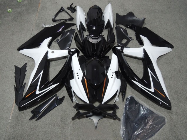 2008-2010 Black White Suzuki GSXR600 Bike Fairings UK 2008-2010 Black White Suzuki GSXR600 Bike Fairings UK