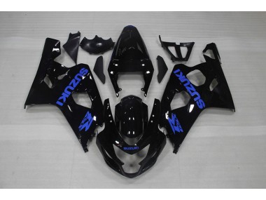 2004-2005 Black Blue Decal Suzuki GSXR750 Motorcycle Fairing Kits UK