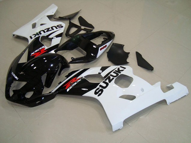 2004-2005 Black White Suzuki GSXR750 Bike Fairings UK 2004-2005 Black White Suzuki GSXR750 Bike Fairings UK