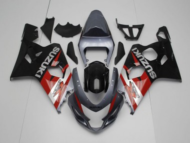 2004-2005 Black Red Suzuki GSXR750 Bike Fairings UK