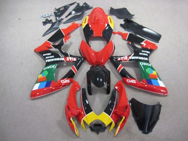 2006-2007 Red Black Green Suzuki GSXR750 Replacement Fairings UK