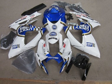 2006-2007 Blue White Lucky Strike Motul Suzuki GSXR750 Motorbike Fairings UK