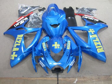 2006-2007 Blue Yellow Rizla Suzuki GSXR750 Bike Fairings UK