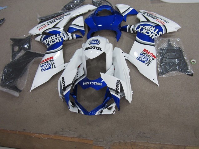 2011-2021 White Lucky Strike Motul Suzuki GSXR750 Motorbike Fairing UK