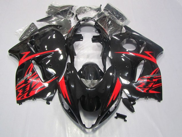 1996-2007 Black Red Suzuki GSXR1300 Hayabusa Motorbike Fairing Kits UK 1996-2007 Black Red Suzuki GSXR1300 Hayabusa Motorbike Fairing Kits UK