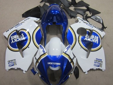 1996-2007 White Lucky Strike Blue Motul Suzuki GSXR1300 Hayabusa Motorbike Fairings UK