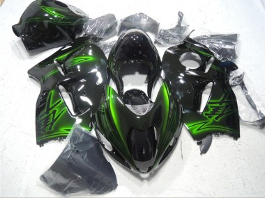 1996-2007 Black Green Suzuki GSXR1300 Hayabusa Bike Fairing UK