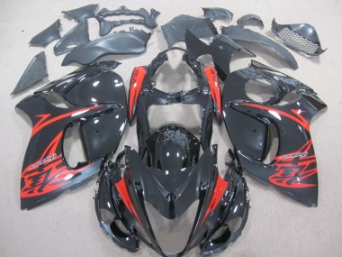 2008-2019 Black Red Suzuki GSXR1300 Hayabusa Motorcycle Bodywork UK