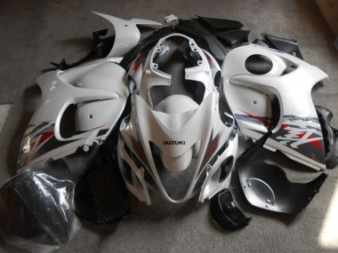 2008-2019 White Black Suzuki GSXR1300 Hayabusa Motorcycle Fairings Kits UK