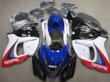 2008-2019 White Blue Makita Suzuki GSXR1300 Hayabusa Moto Fairings UK